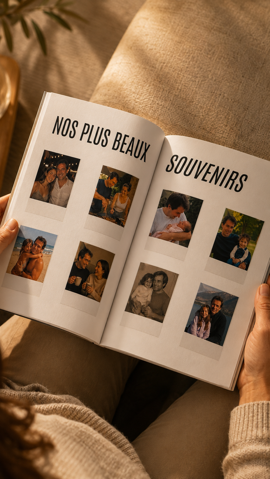Double page du magazine personnalisé