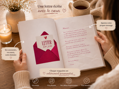 Magazine personnalisé Maman — citation et mise en page artisanale